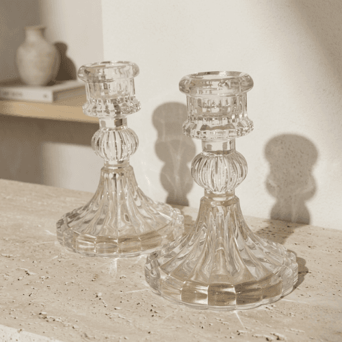 Bougeoir haut crystal