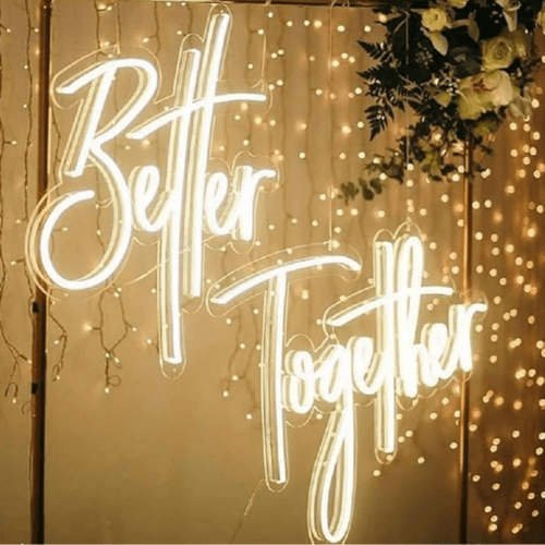 Néon lumineux “Better Together”