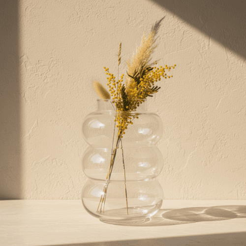 Grand vase ondulé