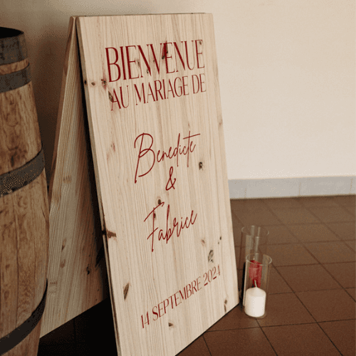 Panneau chevalet bois