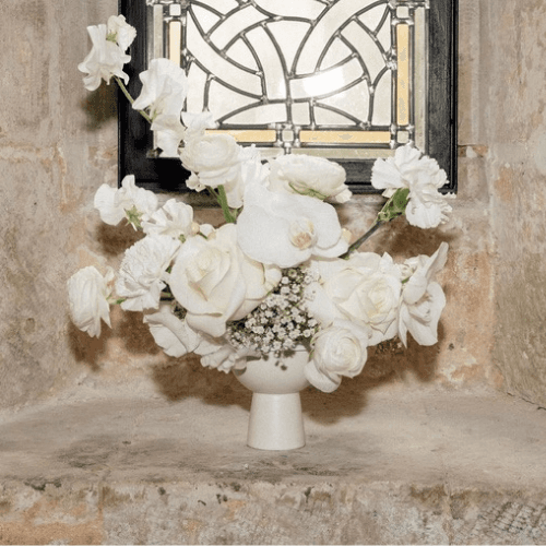 Vase coupe beige